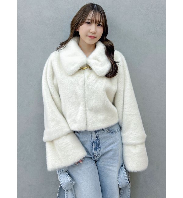 dazzlin「【20周年記念復刻！】ビットショートミンクライクファーコート」|その他|
