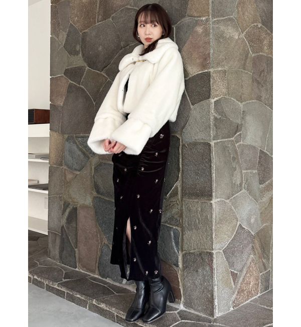 dazzlin「【20周年記念復刻！】ビットショートミンクライクファーコート」|その他|