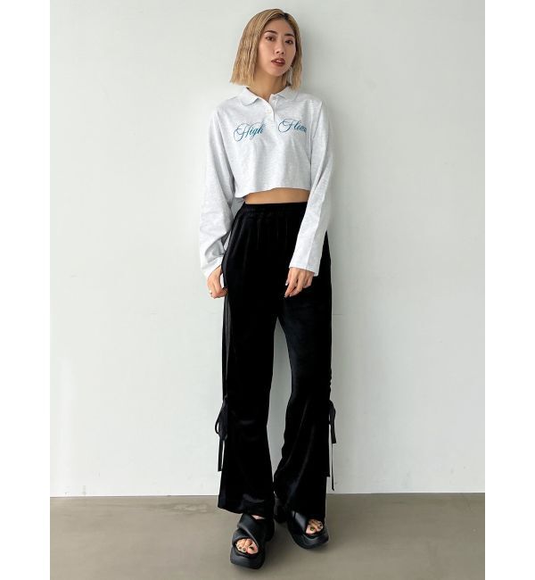 EMODA「グラフィカルポロロングTシャツ」|Tシャツ・カットソー|