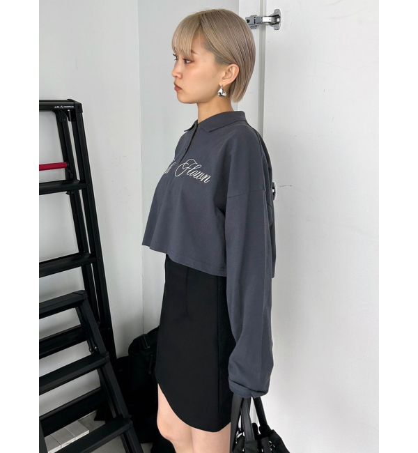 EMODA「グラフィカルポロロングTシャツ」|Tシャツ・カットソー|