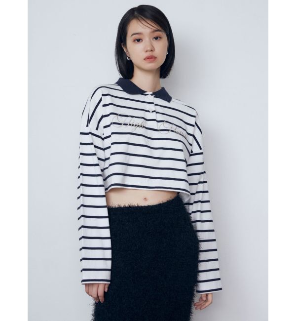 EMODA「グラフィカルポロロングTシャツ」|Tシャツ・カットソー|