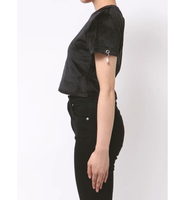 EMODA「アイレットパールベロアTシャツ」|Tシャツ・カットソー|