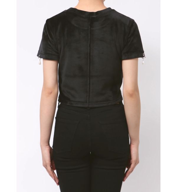 EMODA「アイレットパールベロアTシャツ」|Tシャツ・カットソー|