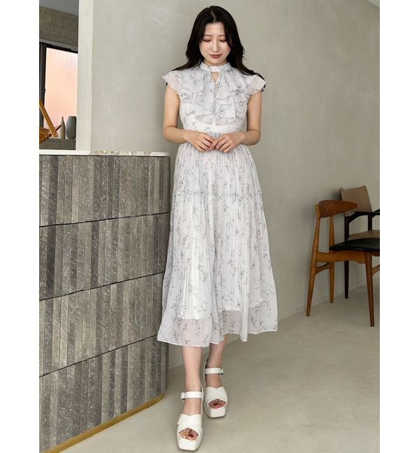 MERCURYDUO「ラッフルプリーツティアードワンピース」|ワンピース|