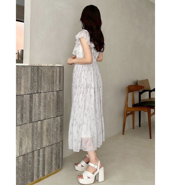 MERCURYDUO「ラッフルプリーツティアードワンピース」|ワンピース|