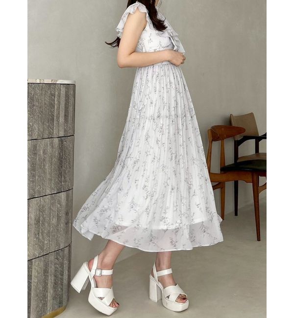 MERCURYDUO「ラッフルプリーツティアードワンピース」|ワンピース|