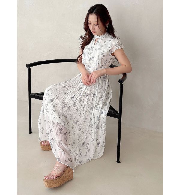 MERCURYDUO「ラッフルプリーツティアードワンピース」|ワンピース|