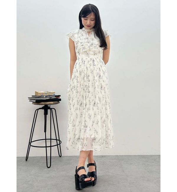 MERCURYDUO「ラッフルプリーツティアードワンピース」|ワンピース|