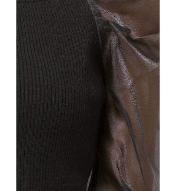 MERCURYDUO「2WAY異素材パフスリーブカットアウトニット」|ニット・セーター|