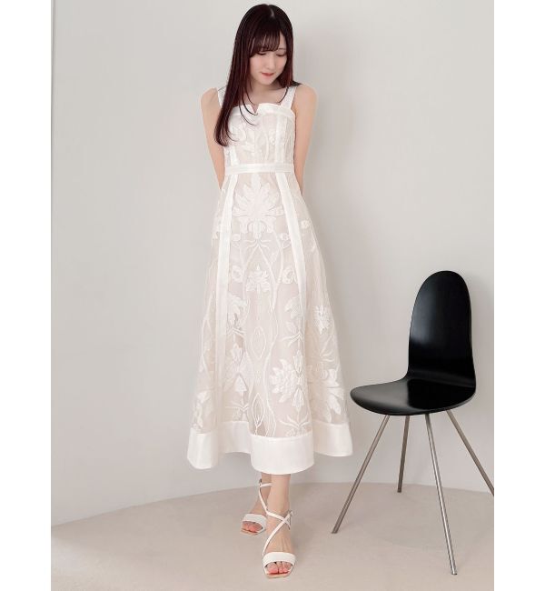 MERCURYDUO「【追加生産/新色追加】カットワークレースキャミワンピース」|ワンピース|