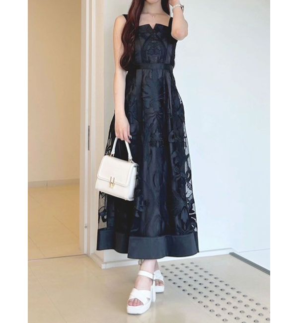 MERCURYDUO「【追加生産/新色追加】カットワークレースキャミワンピース」|ワンピース|