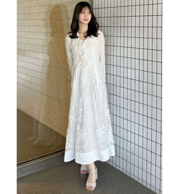 MERCURYDUO「【追加生産/新色追加】カットワークレースキャミワンピース」|ワンピース|