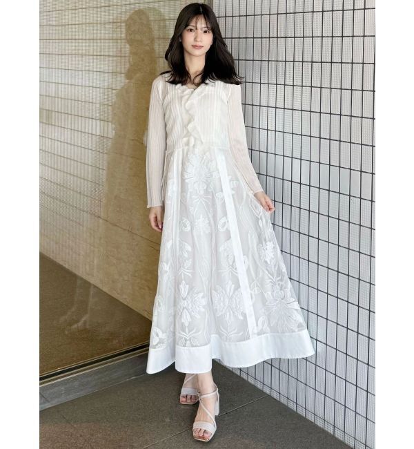 MERCURYDUO「【追加生産/新色追加】カットワークレースキャミワンピース」|ワンピース|