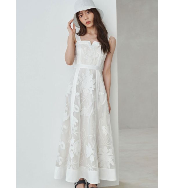 MERCURYDUO「【追加生産/新色追加】カットワークレースキャミワンピース」|ワンピース|