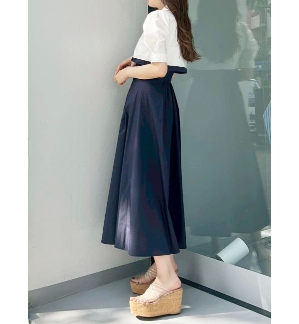 MERCURYDUO「レイヤード風シャツワンピース」|ワンピース|