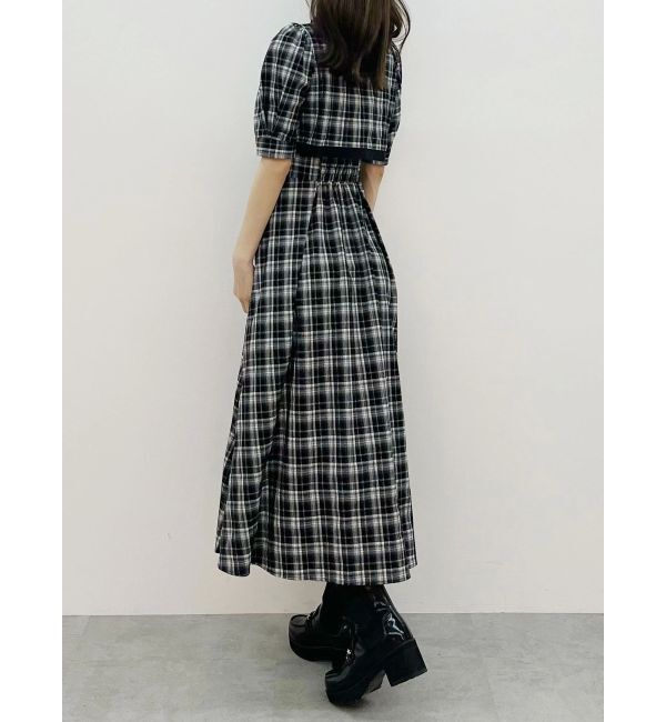 MERCURYDUO「レイヤード風シャツワンピース」|ワンピース|