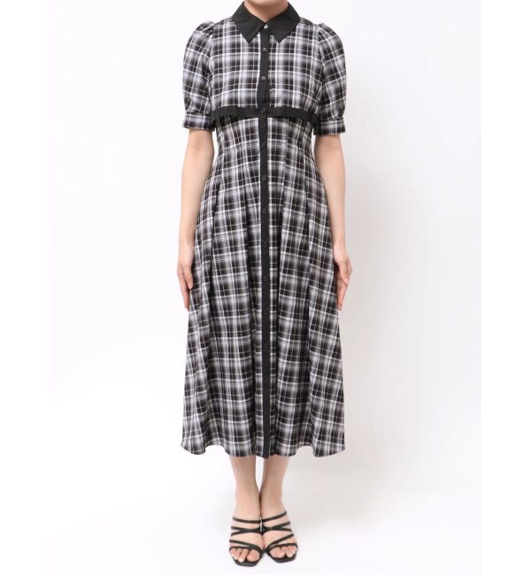 MERCURYDUO「レイヤード風シャツワンピース」|ワンピース|