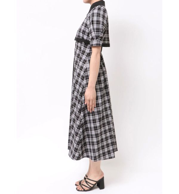 MERCURYDUO「レイヤード風シャツワンピース」|ワンピース|