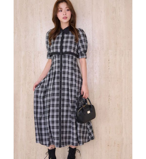 MERCURYDUO「レイヤード風シャツワンピース」|ワンピース|