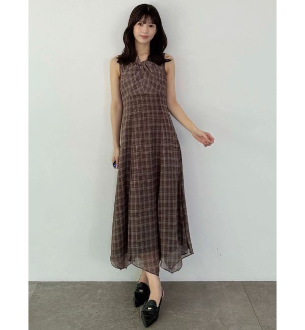 MERCURYDUO「ツイストネックワンピース」|ワンピース|