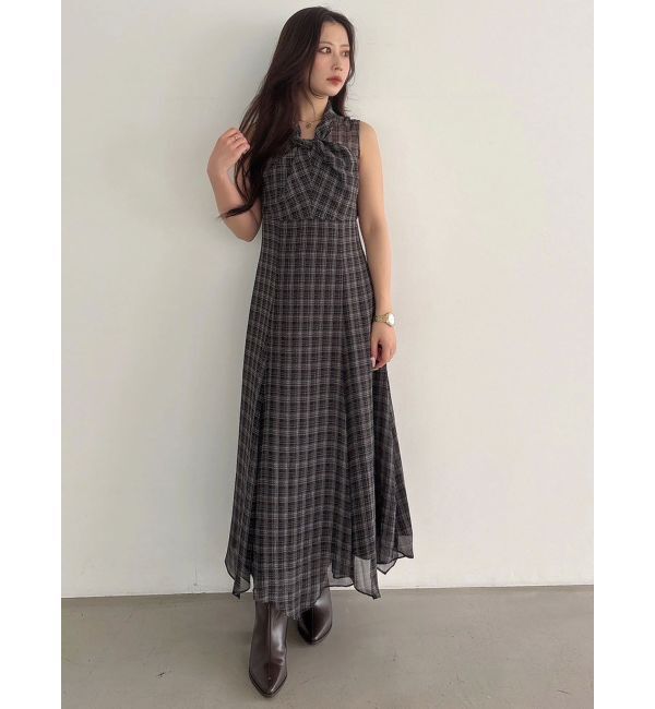 MERCURYDUO「ツイストネックワンピース」|ワンピース|