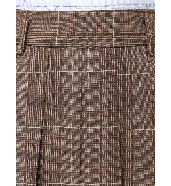 MERCURYDUO「チェックプリーツミニスカパン」|スカート|