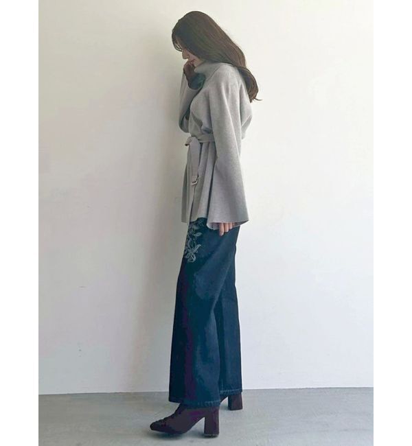 MERCURYDUO「ベルテッドオフタートルニット」|ニット・セーター|