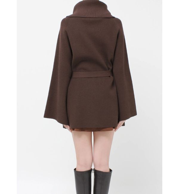 MERCURYDUO「ベルテッドオフタートルニット」|ニット・セーター|