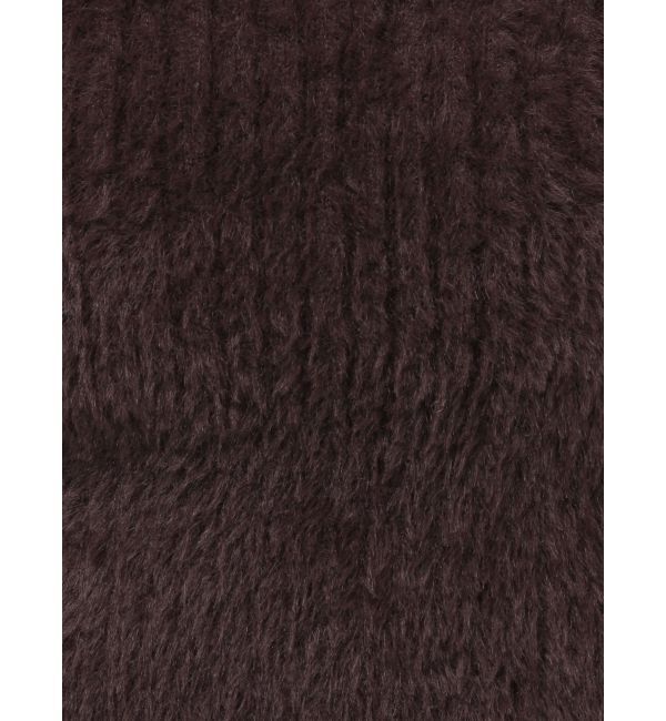 MERCURYDUO「ミニシャギーVネッククロップドニット」|ニット・セーター|