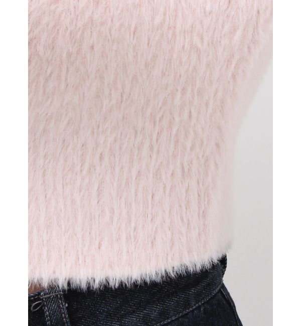 MERCURYDUO「ミニシャギーVネッククロップドニット」|ニット・セーター|