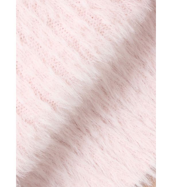 MERCURYDUO「ミニシャギーVネッククロップドニット」|ニット・セーター|