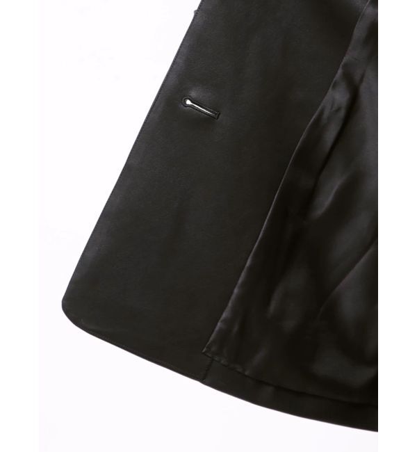 MERCURYDUO「フェイクレザーオーバージャケット」|テーラードジャケット|