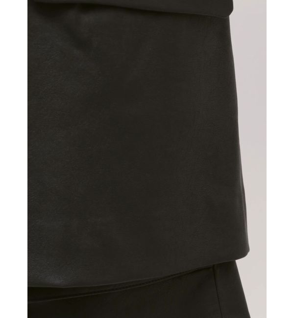 MERCURYDUO「フェイクレザーオーバージャケット」|テーラードジャケット|