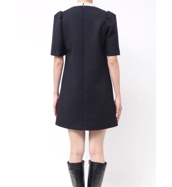 MERCURYDUO「バイカラーレースミニワンピース」|ワンピース|