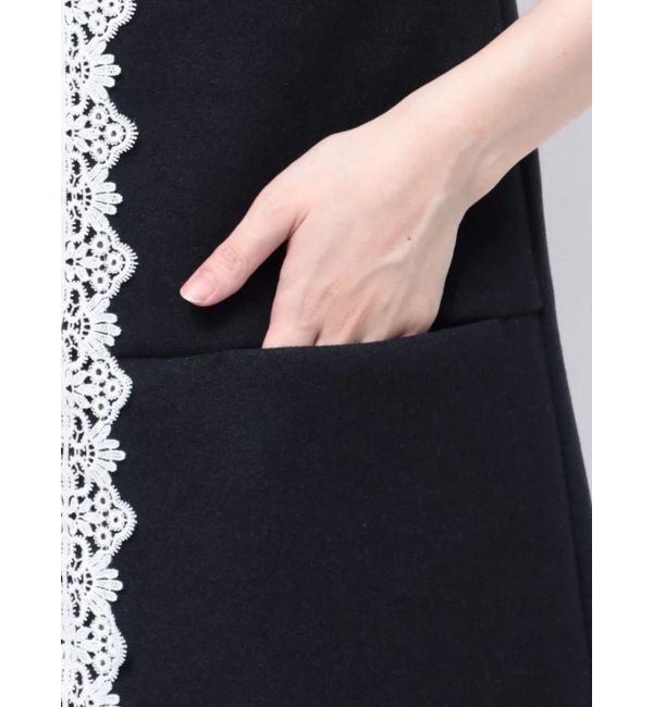 MERCURYDUO「バイカラーレースミニワンピース」|ワンピース|