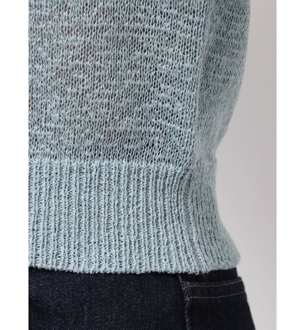 MERCURYDUO「クリアボタンポロニット」|ニット・セーター|