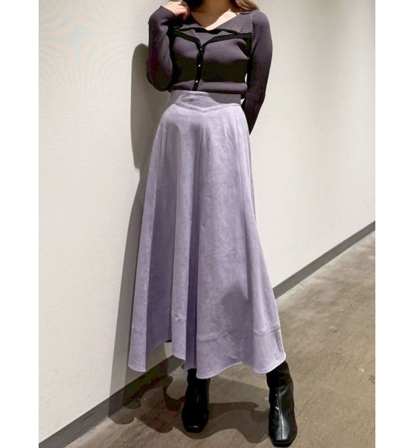 MERCURYDUO「ダブルカラーフェイクレイヤードリブニット」|ニット・セーター|