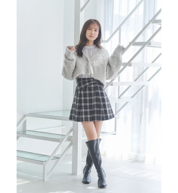 MERCURYDUO「U.S. POLO ASSN.別注アシメプリーツスカパン」|スカート|