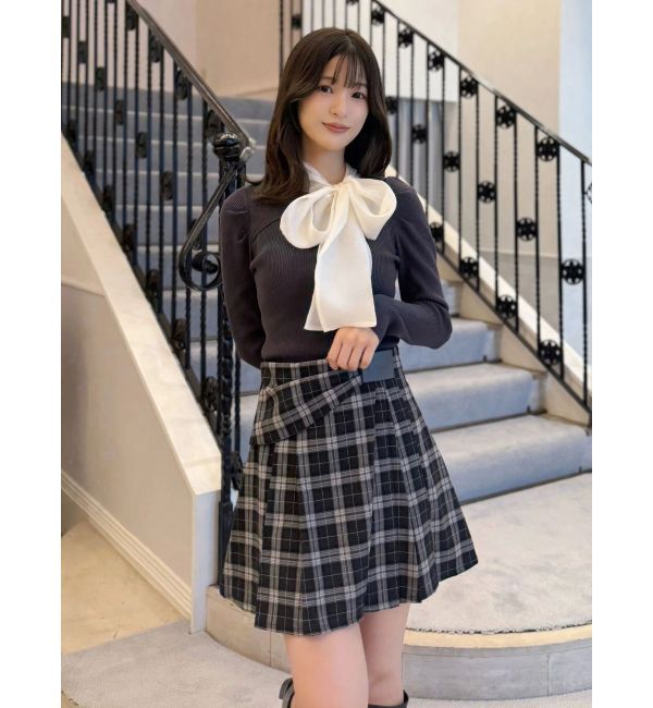 MERCURYDUO「U.S. POLO ASSN.別注アシメプリーツスカパン」|スカート|