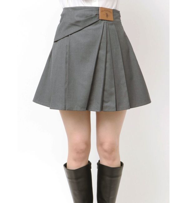 MERCURYDUO「U.S. POLO ASSN.別注アシメプリーツスカパン」|スカート|