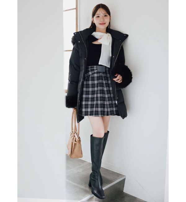 MERCURYDUO「U.S. POLO ASSN.別注アシメプリーツスカパン」|スカート|