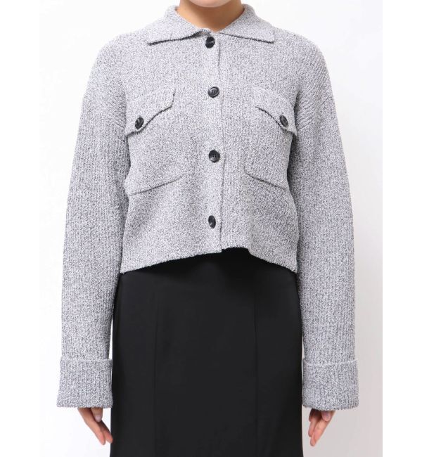 MERCURYDUO「CPOジャケット風ニットカーデ」|カーディガン|