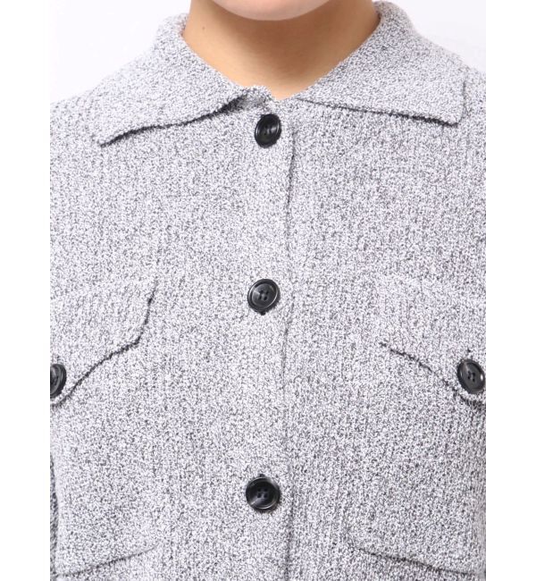 MERCURYDUO「CPOジャケット風ニットカーデ」|カーディガン|