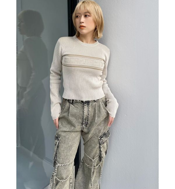 MURUA「ストリングデニムカーゴパンツ」|デニム|