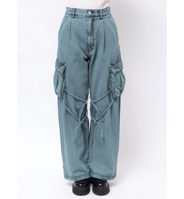 MURUA「ストリングデニムカーゴパンツ」|デニム|
