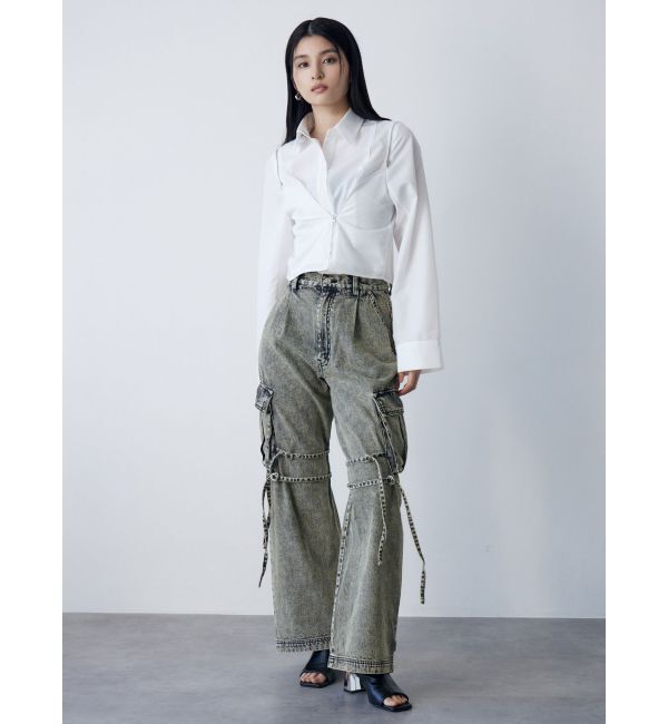 MURUA「ストリングデニムカーゴパンツ」|デニム|