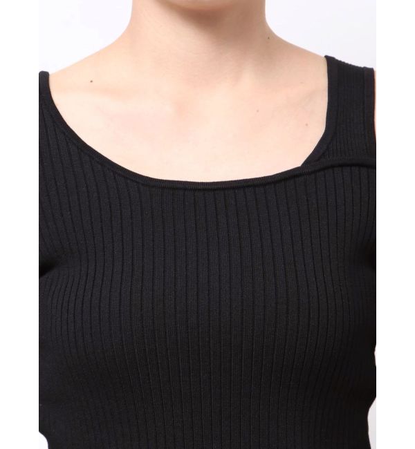 MURUA「ショルダーカットレイヤードライクリブニット」|ニット・セーター|