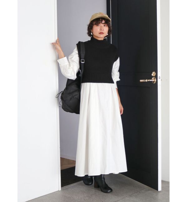 Ungrid「バックレースアップニットセットワンピース」|ワンピース|