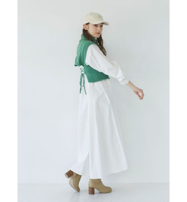 Ungrid「バックレースアップニットセットワンピース」|ワンピース|