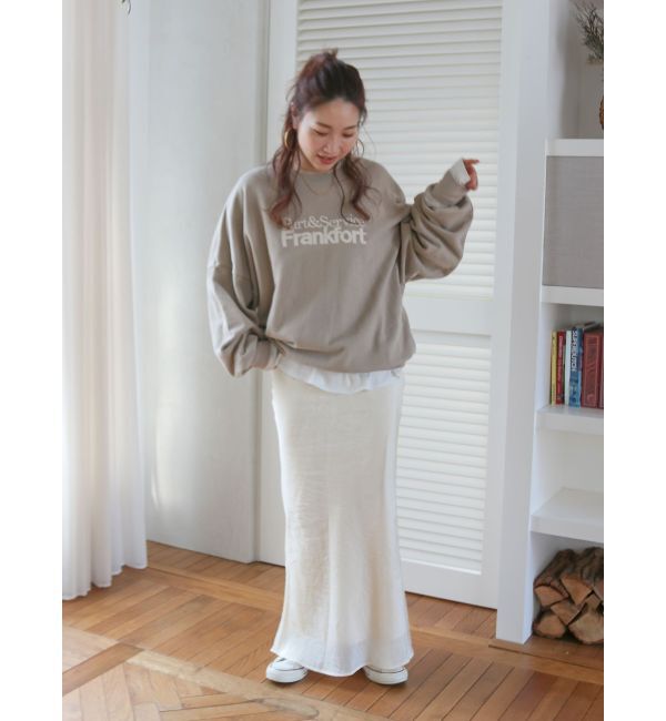 Ungrid「フィットサテンスカート」|スカート|